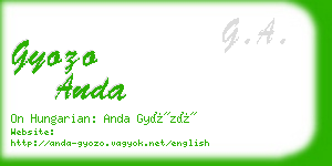 gyozo anda business card